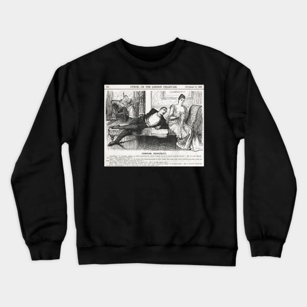 Reverse Psychology Punch Cartoon 1888 Crewneck Sweatshirt by artfromthepast